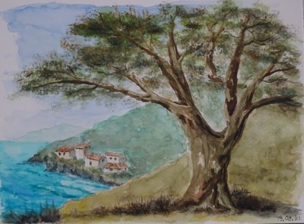 Cours aquarelle pas à pas en visioconférence